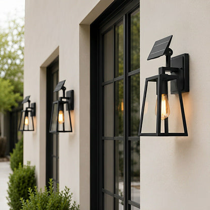 Rustic Trapezoid Waterproof Outdoor LED Porch Wall Light