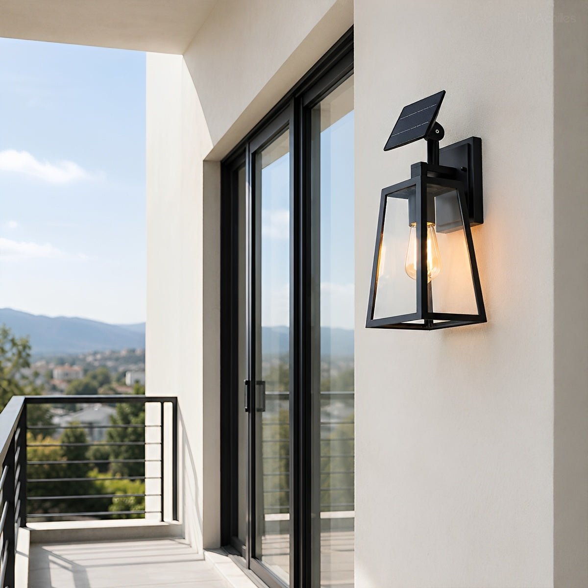Rustic Trapezoid Waterproof Outdoor LED Porch Wall Light
