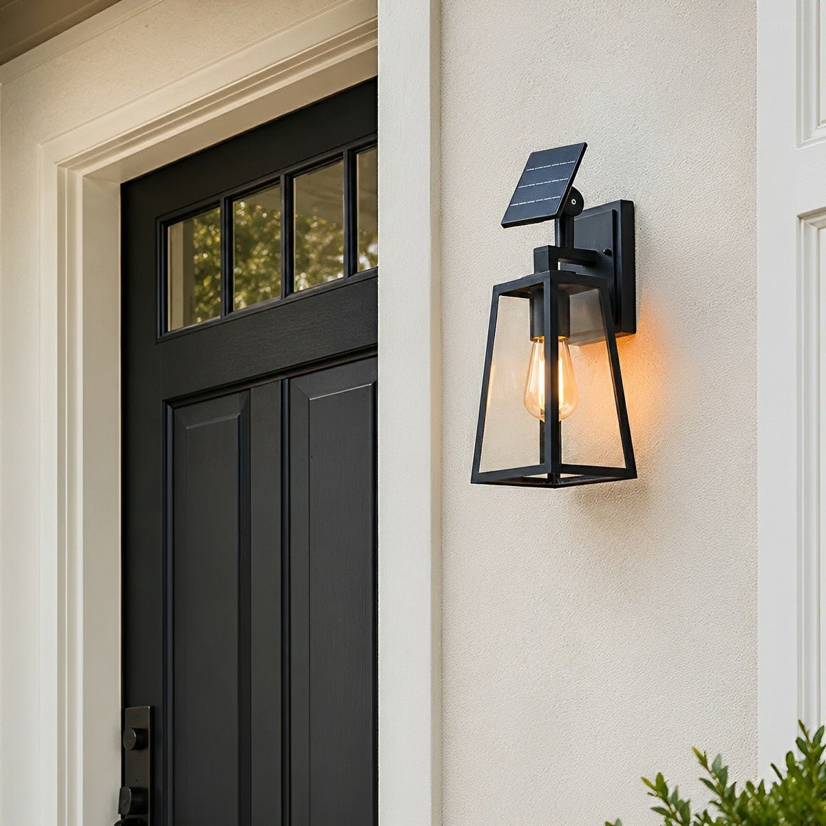 Rustic Trapezoid Waterproof Outdoor LED Porch Wall Light