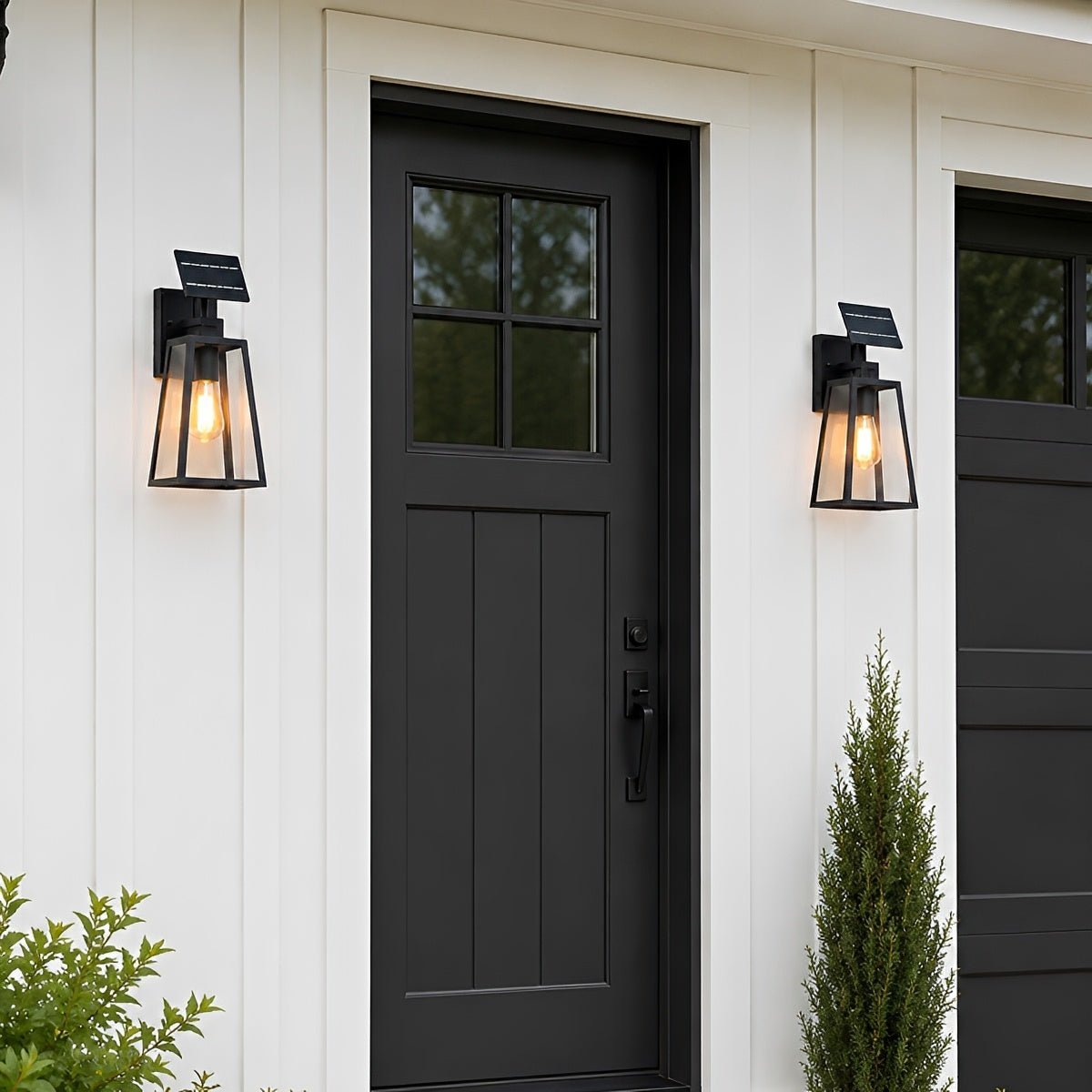 Rustic Trapezoid Waterproof Outdoor LED Porch Wall Light