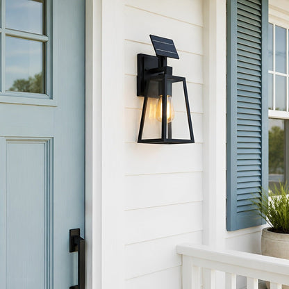 Rustic Trapezoid Waterproof Outdoor LED Porch Wall Light