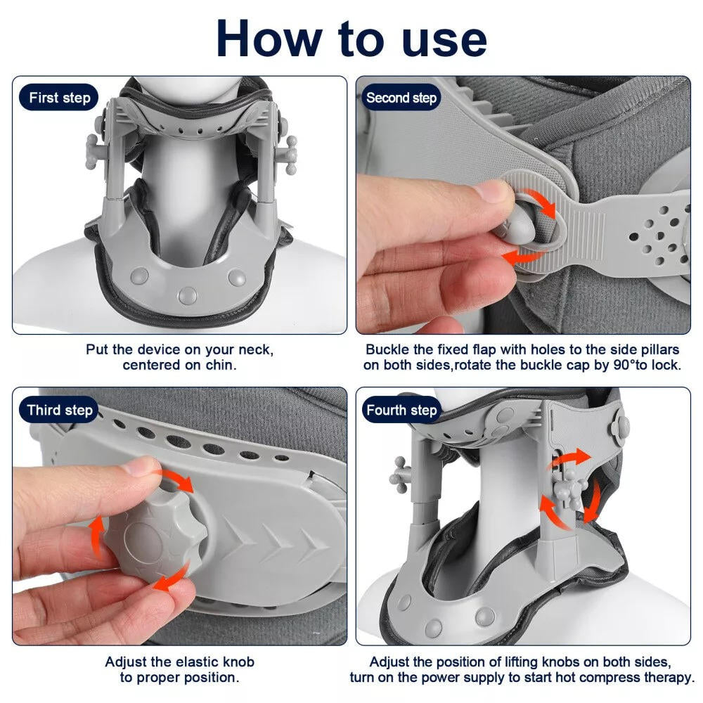 Neck Traction Device – Airbag Heat Therapy Decompression, Fall 2025 Pain Relief