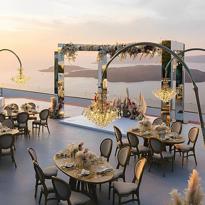 Set of 2 Luxury Waterproof Outdoor Wedding Crystal Chandeliers - Flare Shack