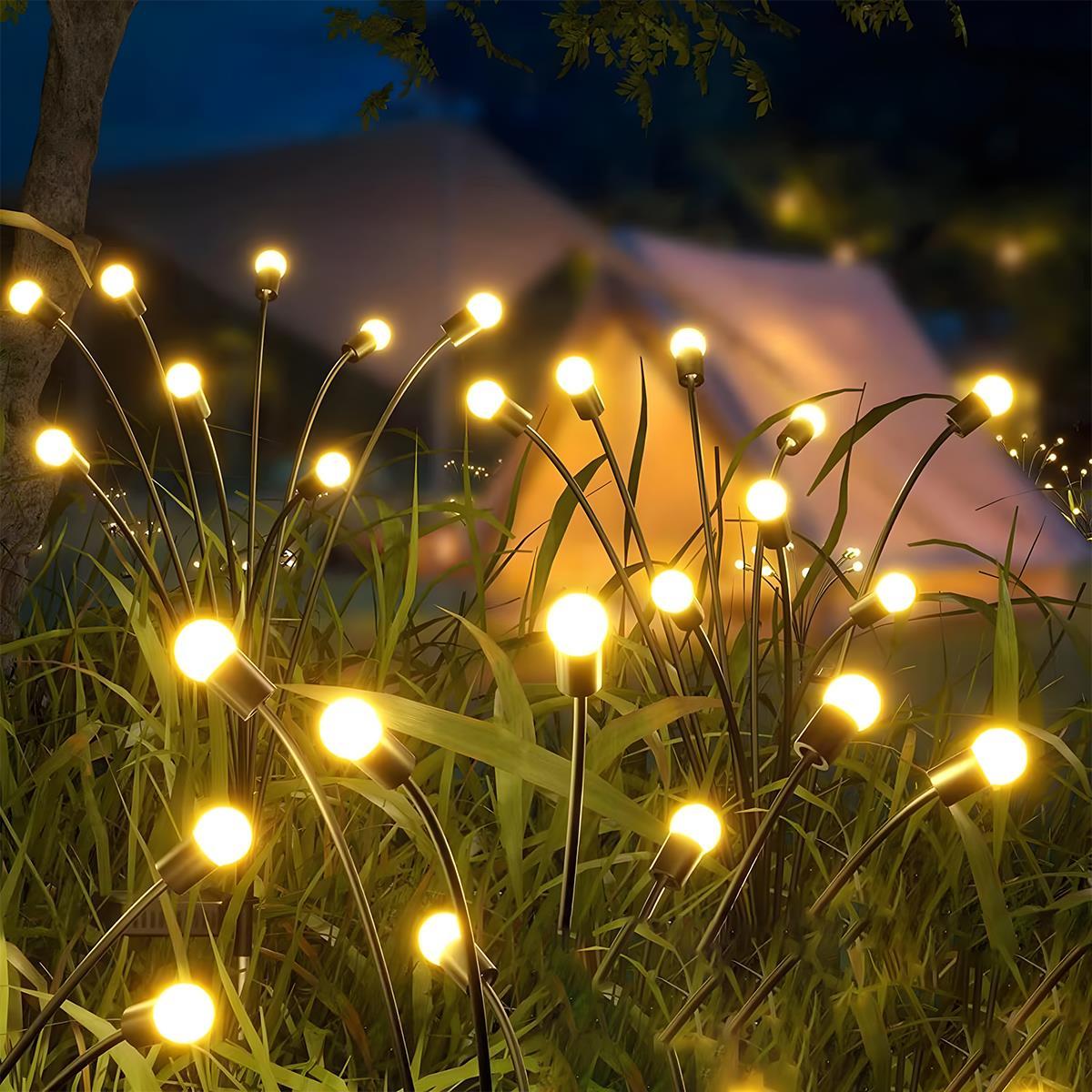 Set of 4 Low Voltage Waterproof 6 - LED Firefly Outdoor Lawn Lights 12V - Flare Shack