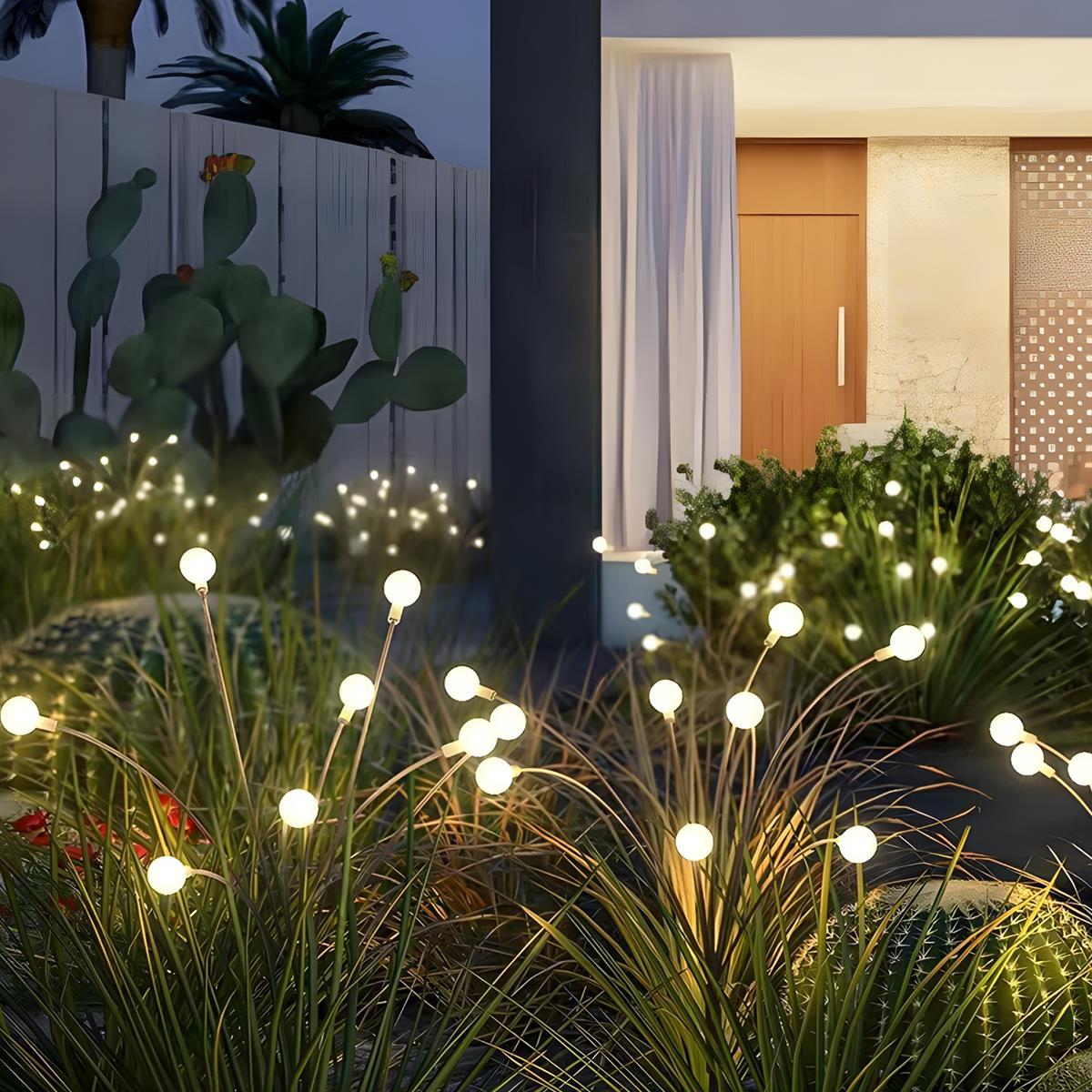 Set of 4 Low Voltage 12V Waterproof 6-LED Firefly Outdoor Lawn Lights