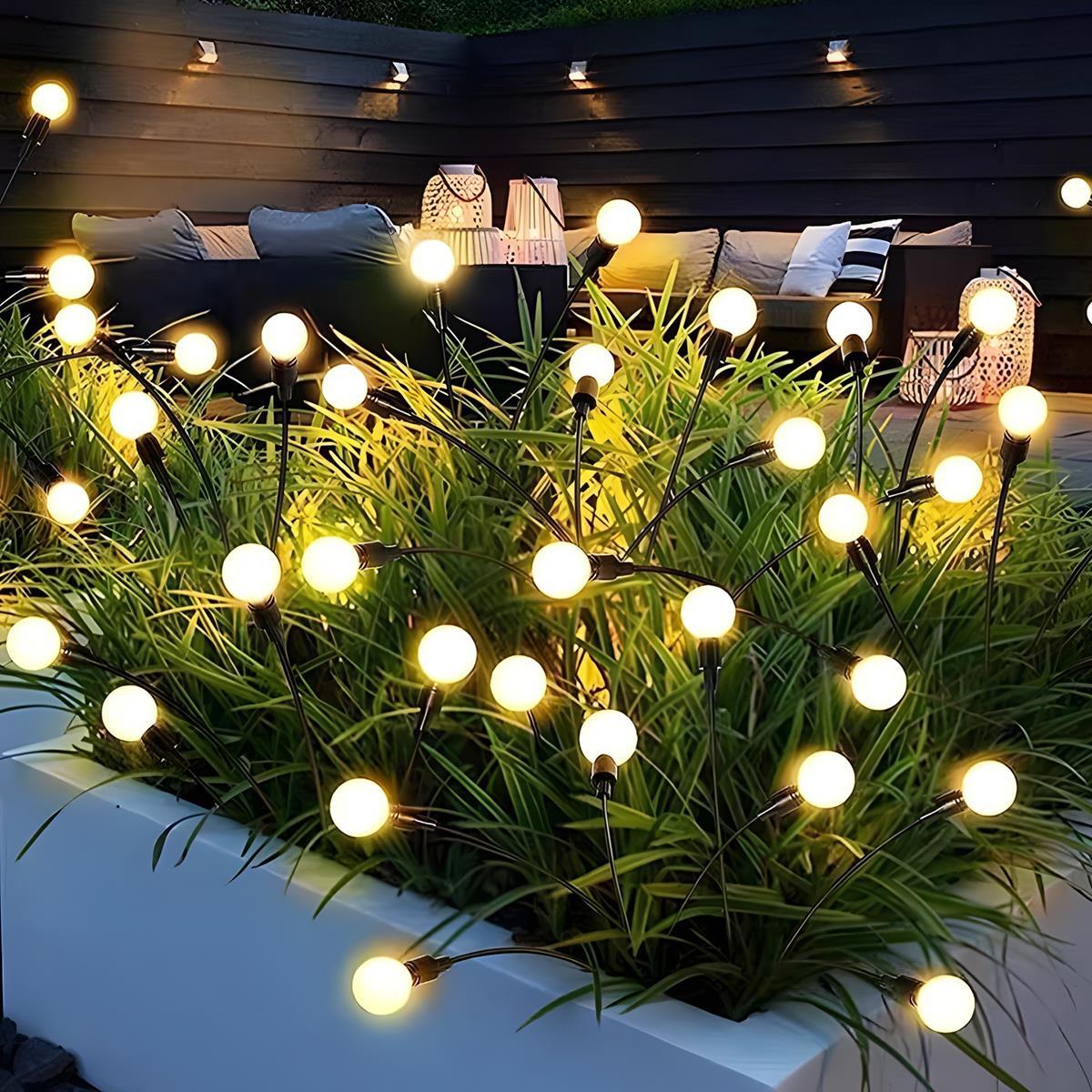 Set of 4 Low Voltage Waterproof 6 - LED Firefly Outdoor Lawn Lights 12V - Flare Shack