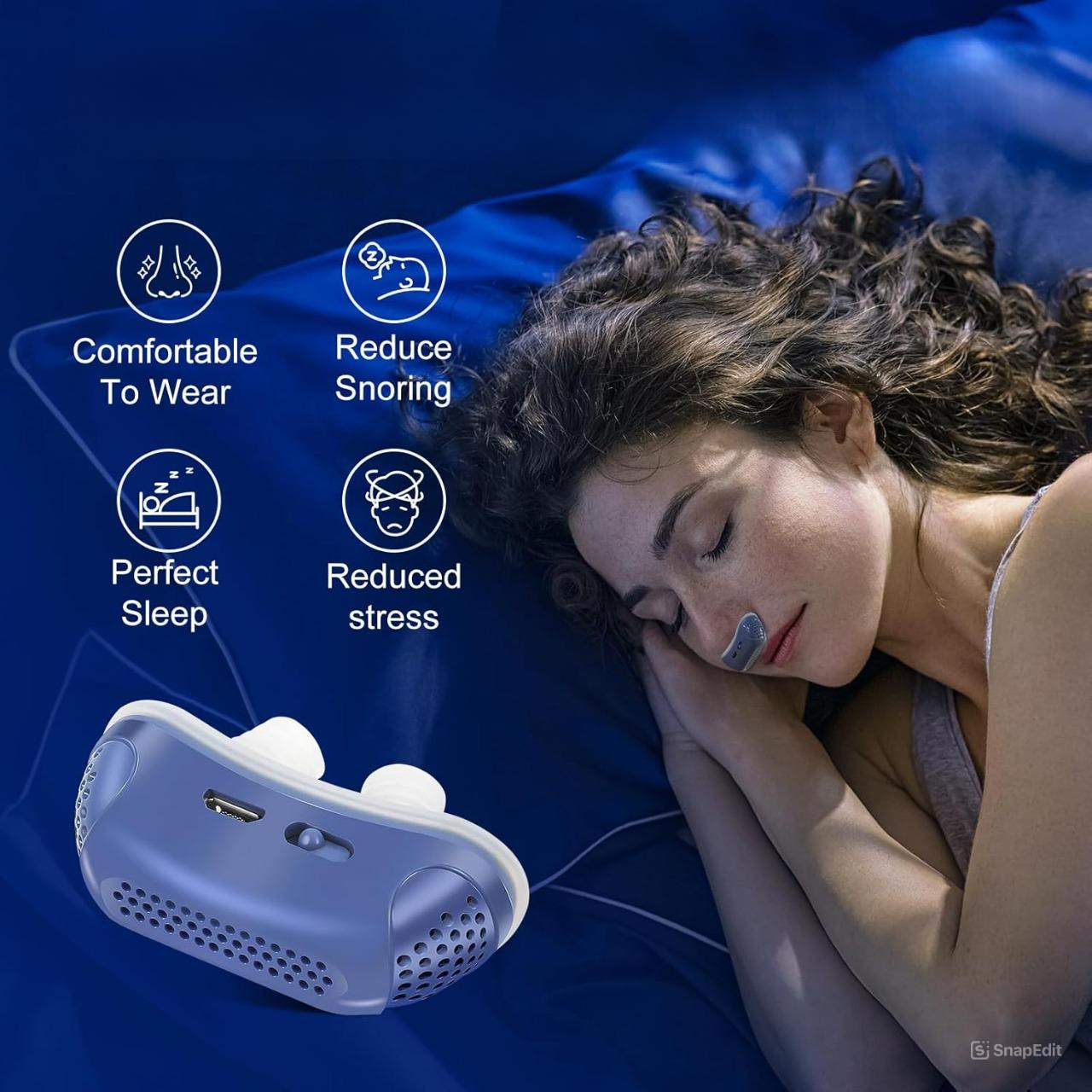 Travel Micro CPAP Alternative Nasal Bud Quiet Sleep Aid