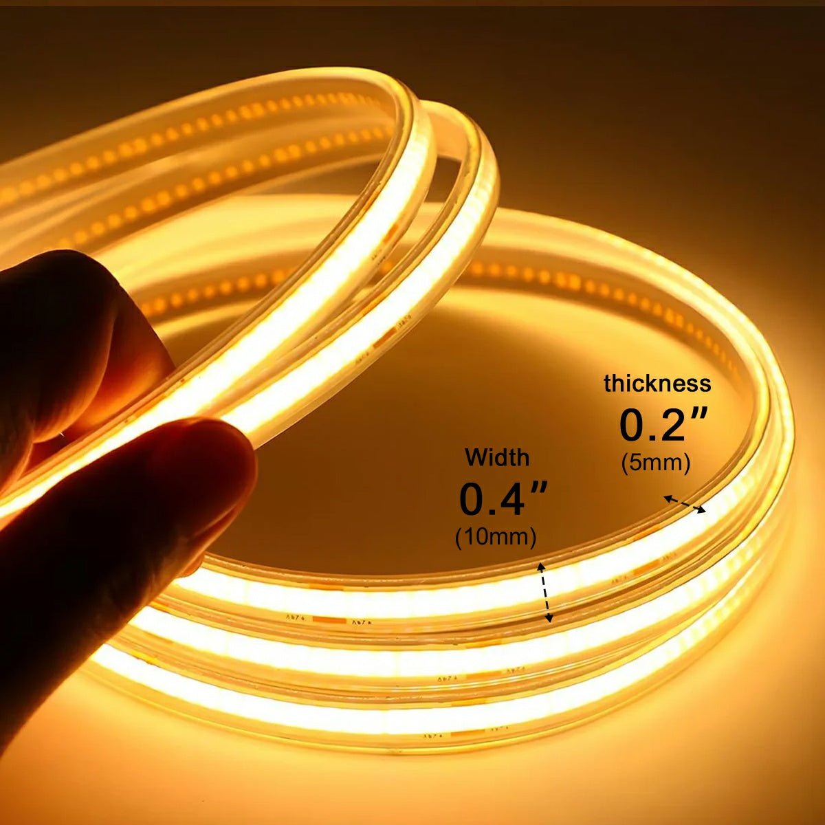 Solar COB DIY Waterproof Outdoor Recessed LED Flexible Linear Light