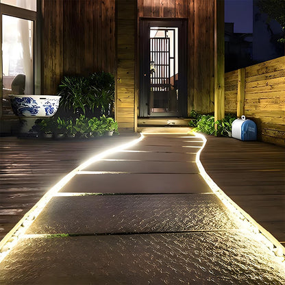 Solar COB DIY Waterproof Outdoor Recessed LED Flexible Linear Light - Flare Shack