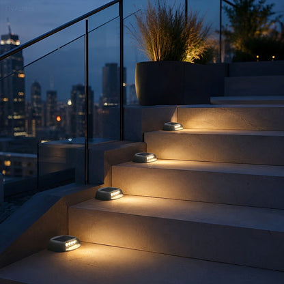 Solar Deck Stair Lights LED Outdoor Step Lights