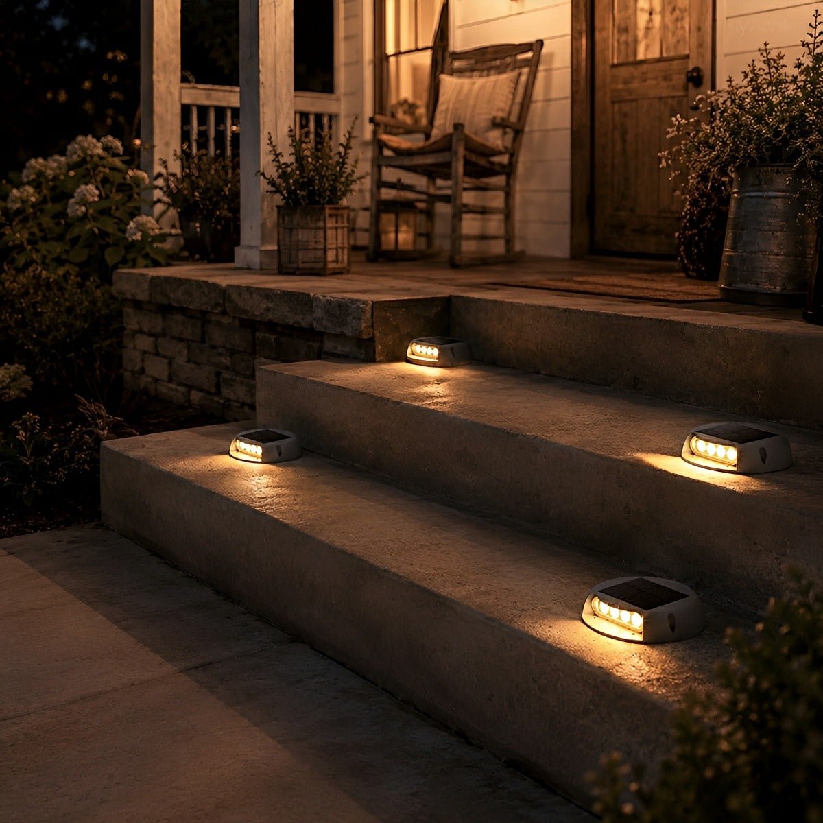 Solar Deck Stair Lights LED Outdoor Step Lights