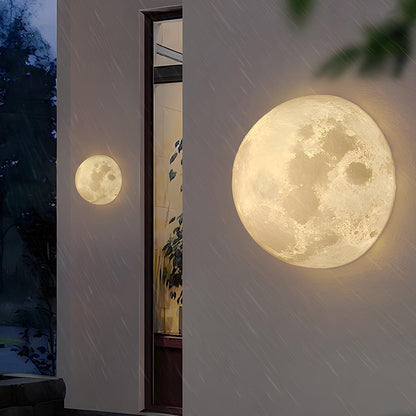 Hemisphere Moon Waterproof Outdoor Porch LED Exterior Wall Lights