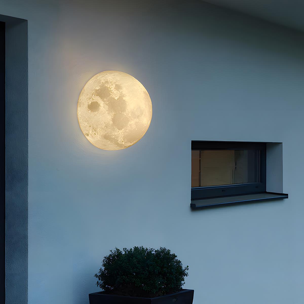 Solar Hemisphere Moon Waterproof Outdoor Porch LED Exterior Wall Lights - Flare Shack