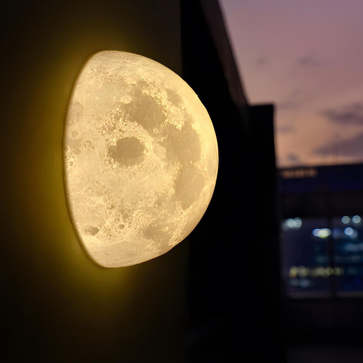 Solar Hemisphere Moon Waterproof Outdoor Porch LED Exterior Wall Lights - Flare Shack