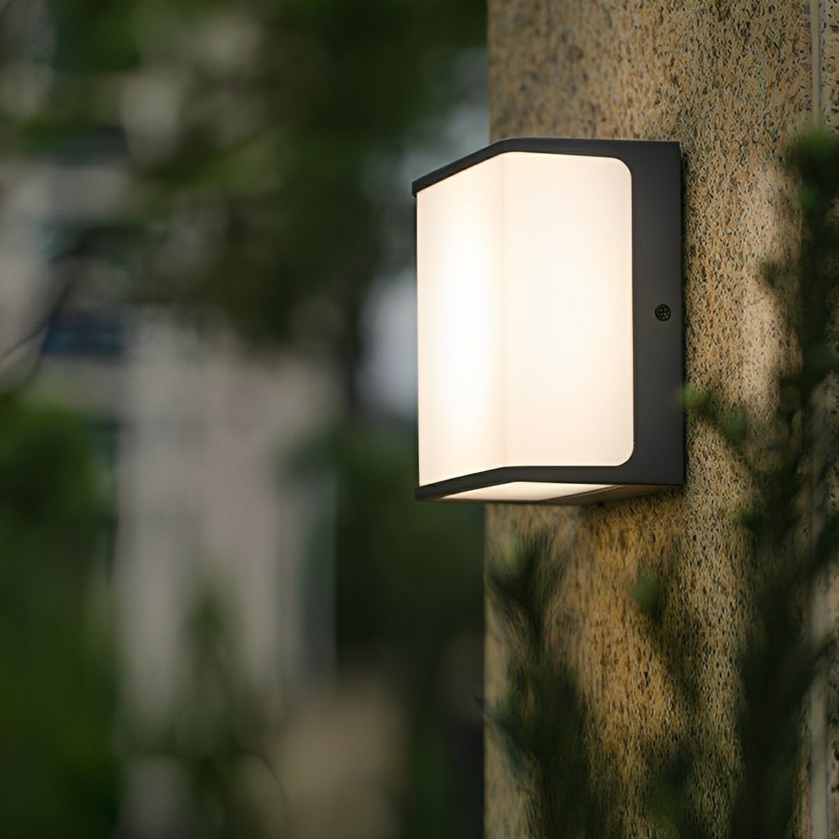 Solar Motion Sensor Geometric Waterproof Outdoor LED Porch Wall Lights - Flare Shack