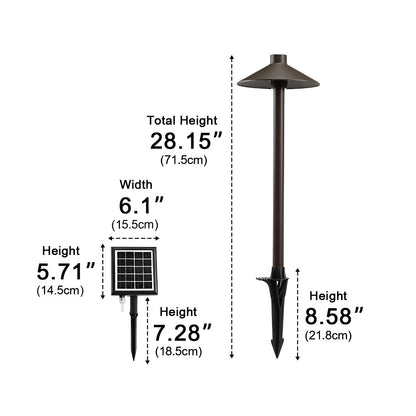 Solar Mushroom Waterproof LED Outdoor Lawn Landscape Lighting