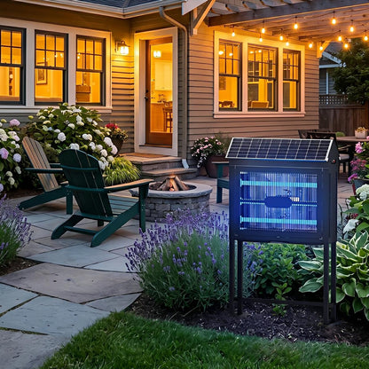 Solar Outdoor Mosquito Killer Lamp Waterproof Bug Zapper Light