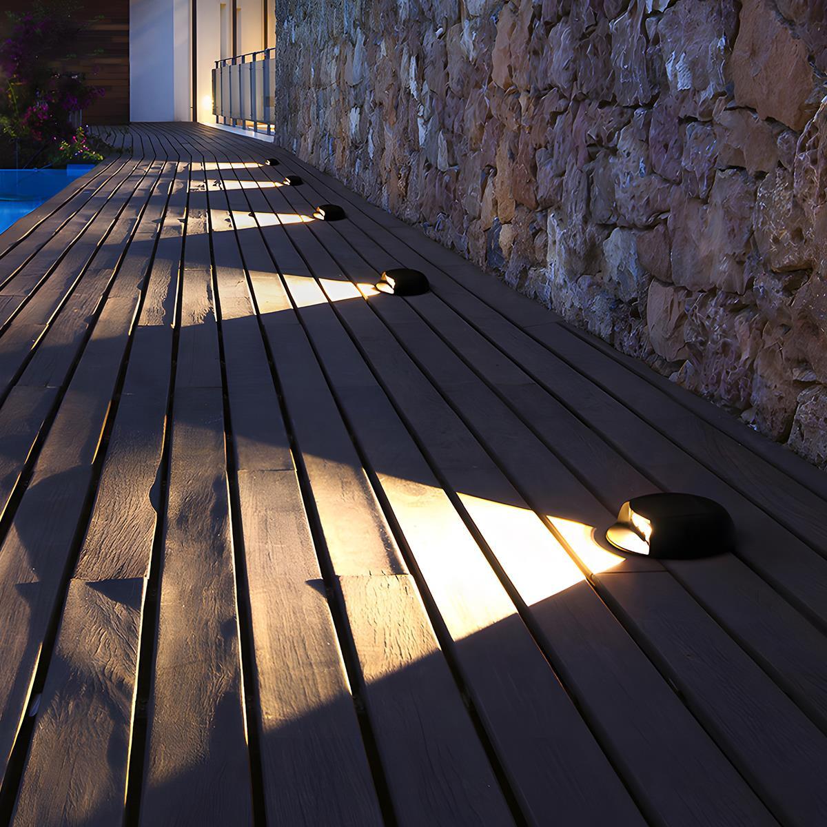 Solar Outdoor Waterproof RGB LED Step Deck Lights Star Stairs - Flare Shack