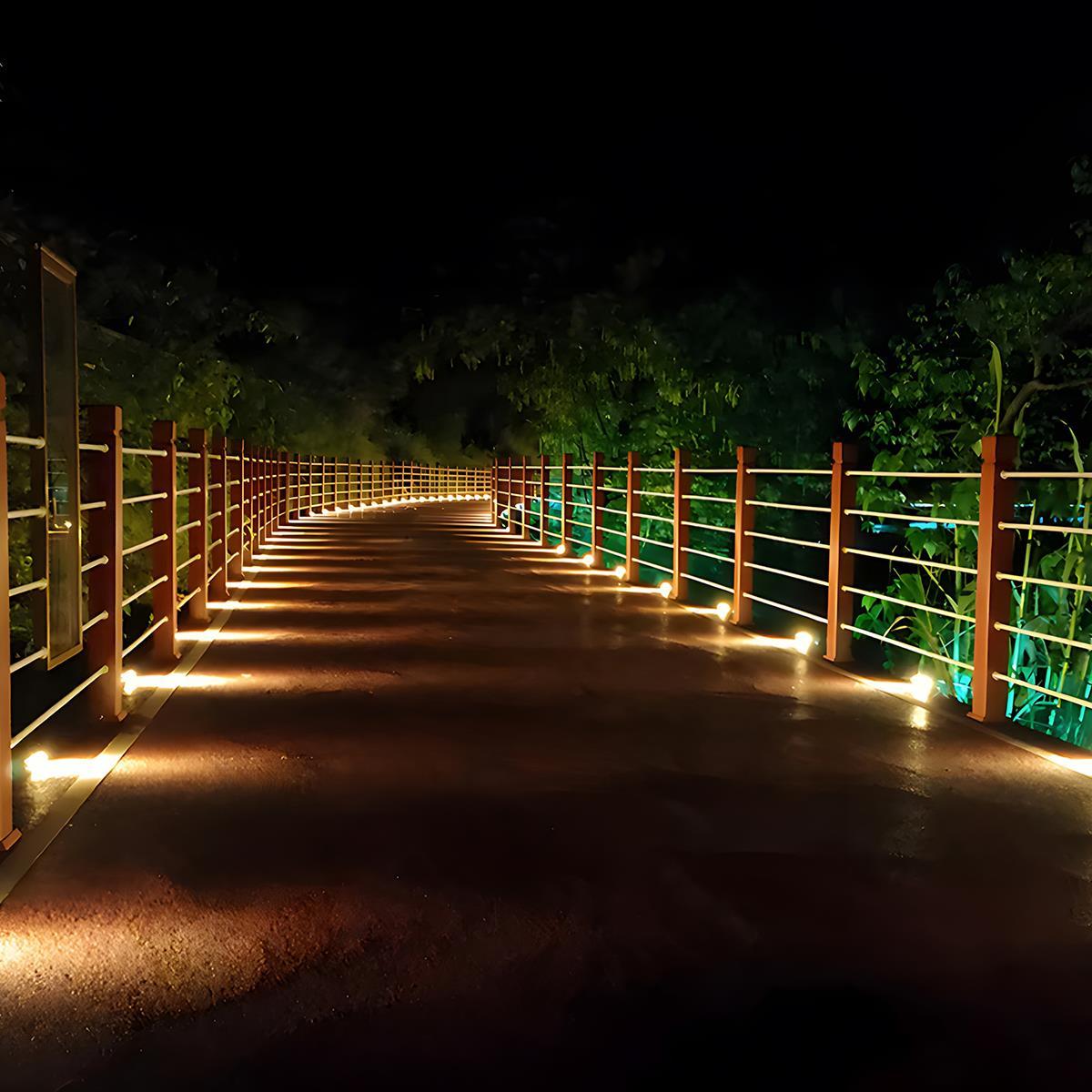 Solar Outdoor Waterproof RGB LED Step Deck Lights Star Stairs - Flare Shack