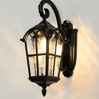 Rustic Ancient Rome Cross Waterproof Outdoor LED Porch Wall Light
