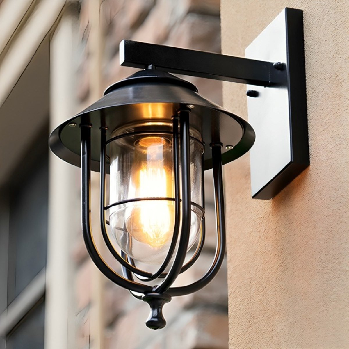 Solar Rustic Birdcage Waterproof Outdoor LED Porch Wall Light - Flare Shack