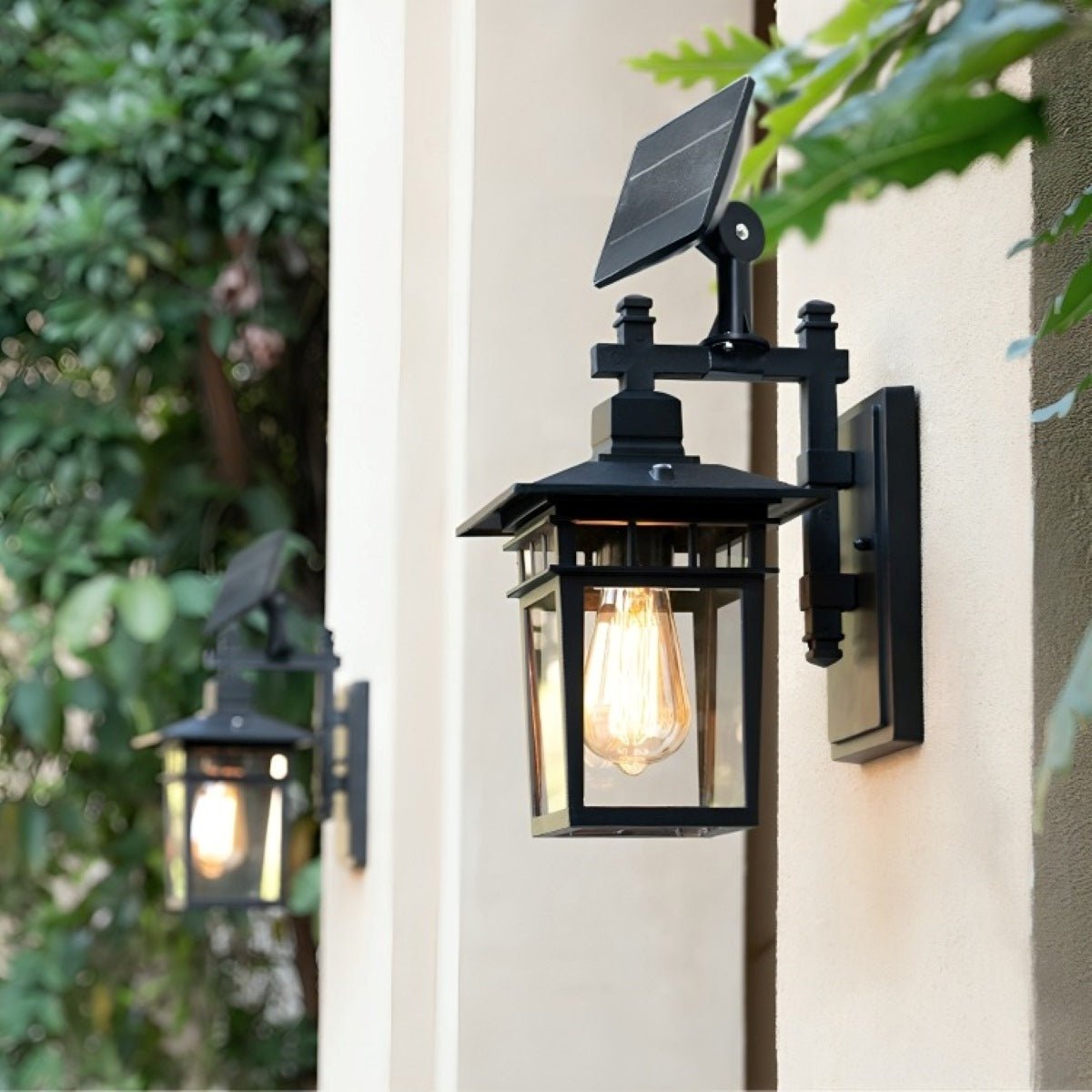 Rustic Square Waterproof Outdoor LED Porch Wall Light