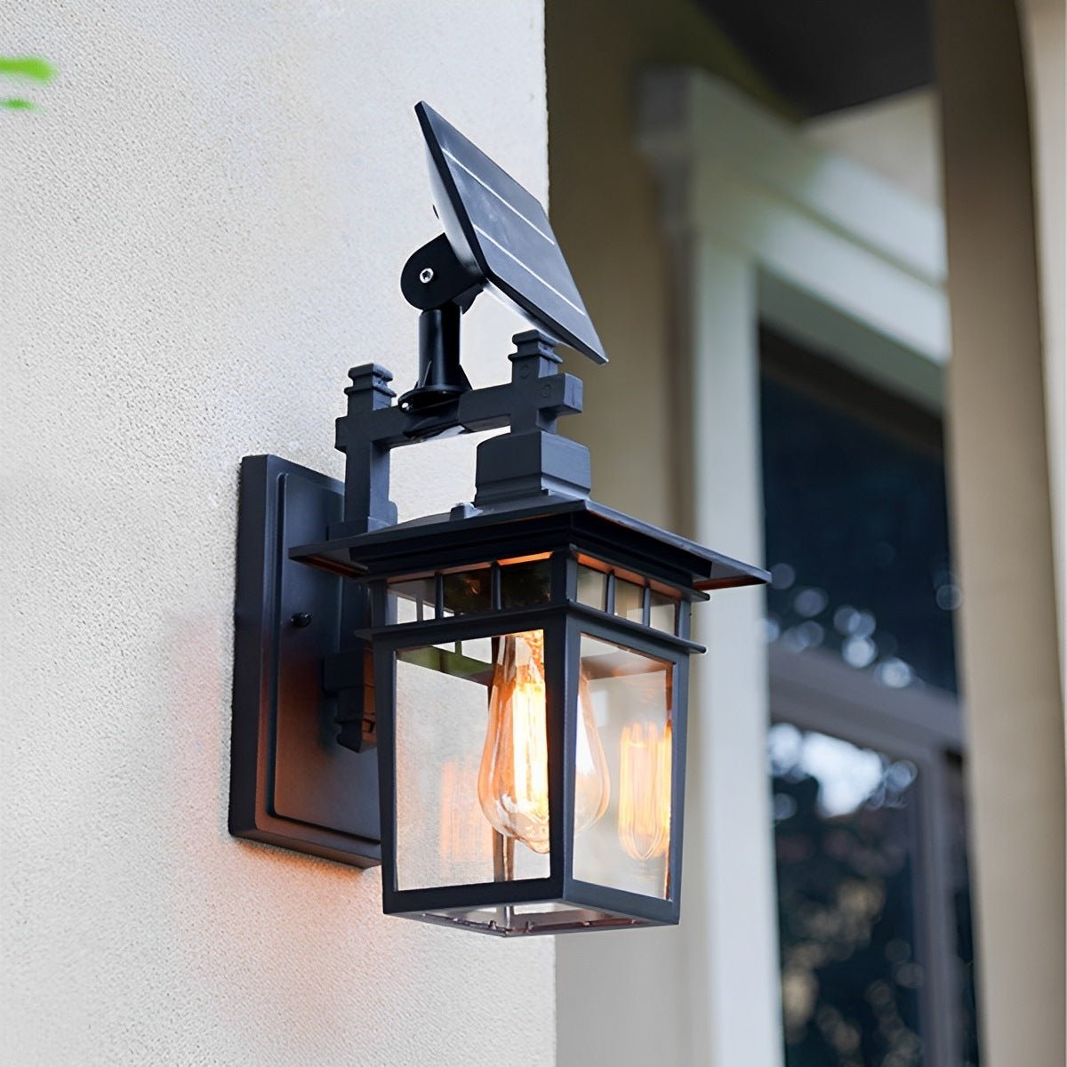Rustic Square Waterproof Outdoor LED Porch Wall Light