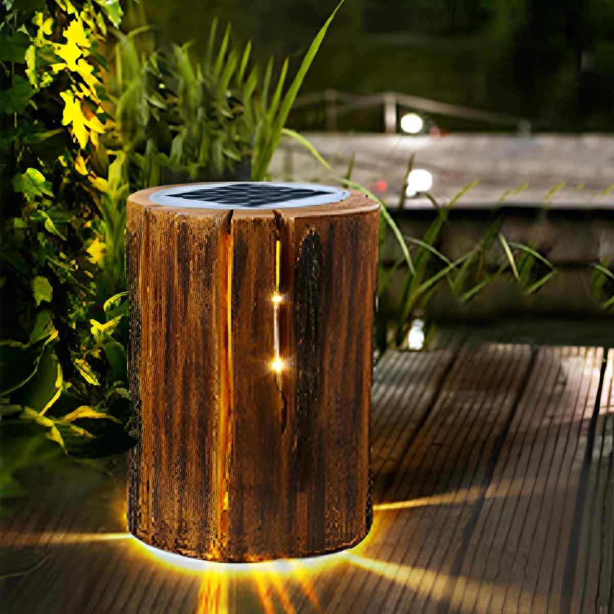 Waterproof Artificial Tree Stump LED Outdoor Landscape Lawn Lighting