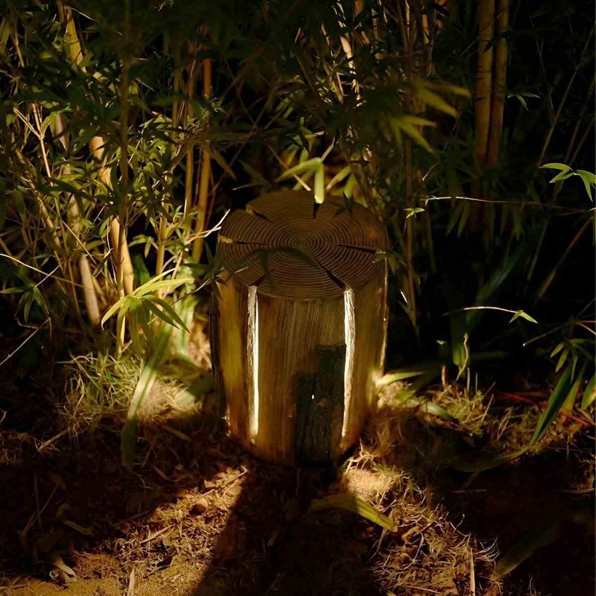 Solar Waterproof Artificial Tree Stump LED Outdoor Landscape Lawn Lighting - Flare Shack