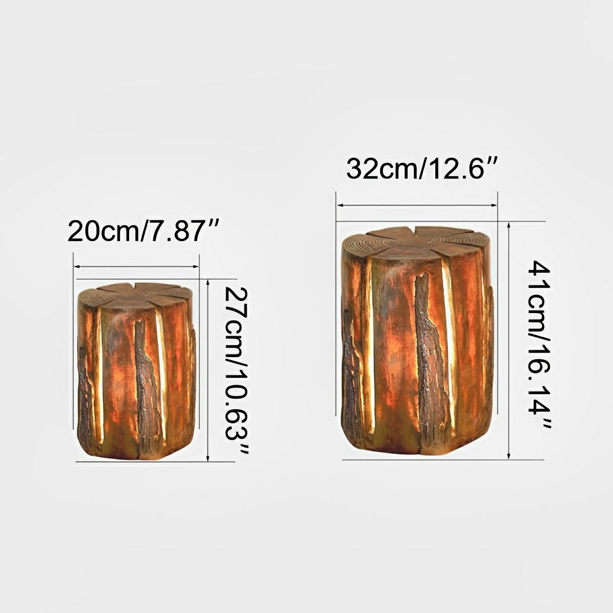 Waterproof Artificial Tree Stump LED Outdoor Landscape Lawn Lighting