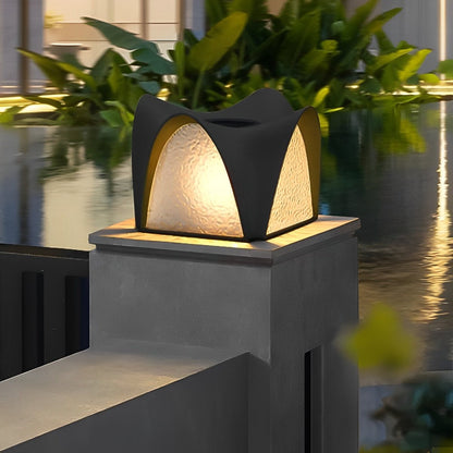 Solar Waterproof Black LED Outdoor Post Light - Flare Shack