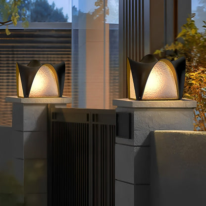 Solar Waterproof Black LED Outdoor Post Light - Flare Shack