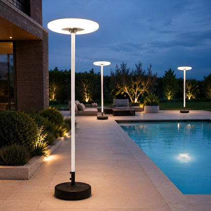 Solar Waterproof Dish Moving & Lifting Outdoor LED Floor Lamps
