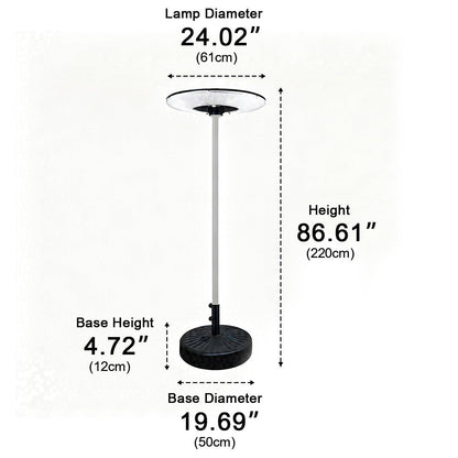 Solar Waterproof Dish Moving & Lifting Outdoor LED Floor Lamps
