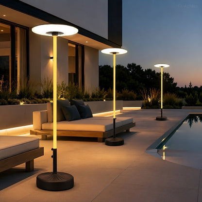Solar Waterproof Dish Moving & Lifting Outdoor LED Floor Lamps