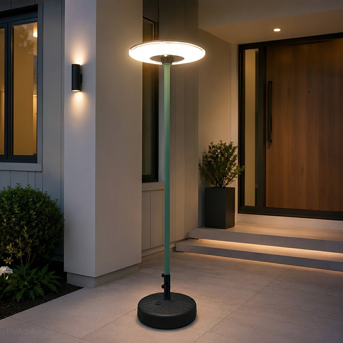 Solar Waterproof Dish Moving & Lifting Outdoor LED Floor Lamps