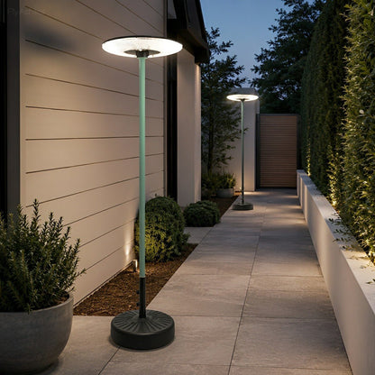 Solar Waterproof Dish Moving & Lifting Outdoor LED Floor Lamps