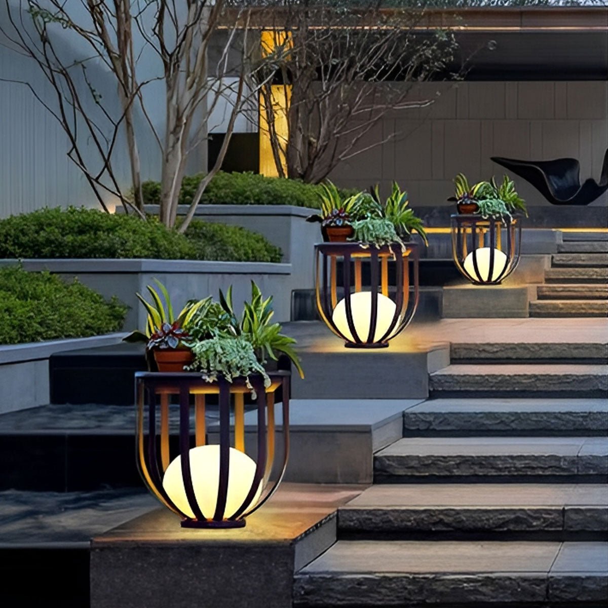 Solar Waterproof Hollow Flower Stand Landscape Outdoor Lawn Light - Flare Shack