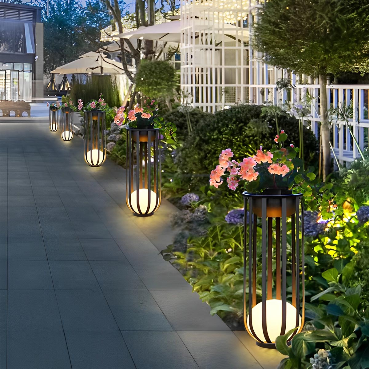 Solar Waterproof Hollow Flower Stand Landscape Outdoor Lawn Light - Flare Shack