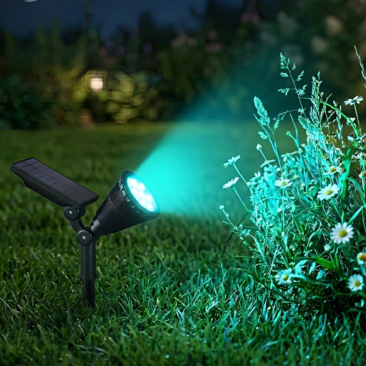 Solar Waterproof LED Landscape Tree Lighting Outdoor Spot Light