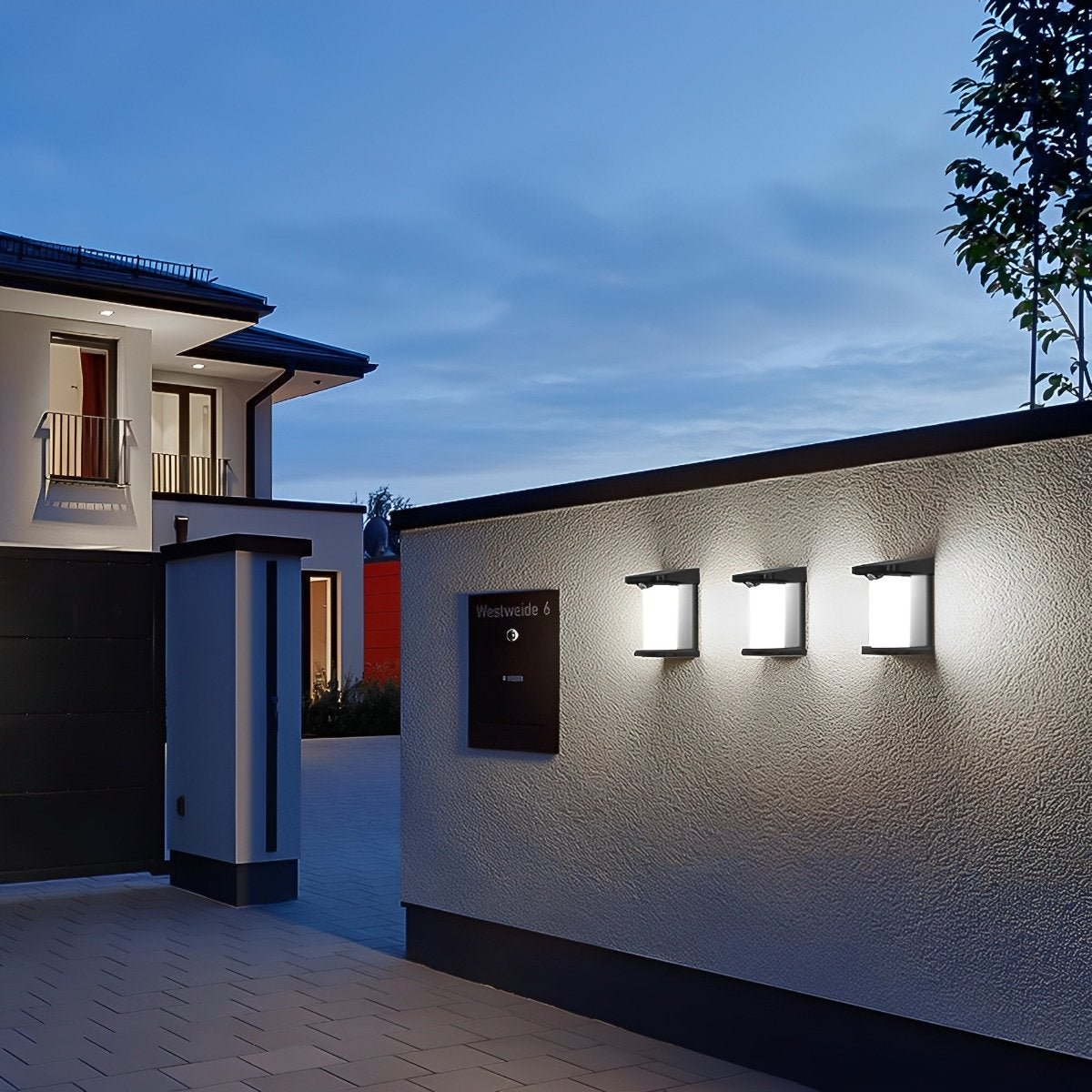 Solar Waterproof LED Motion Sensor Outdoor Wall Sconces