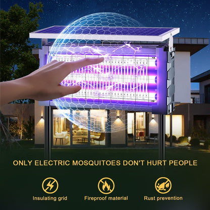 Solar Waterproof LED Outdoor Lawn Mosquito Bug Zapper Killer Lights