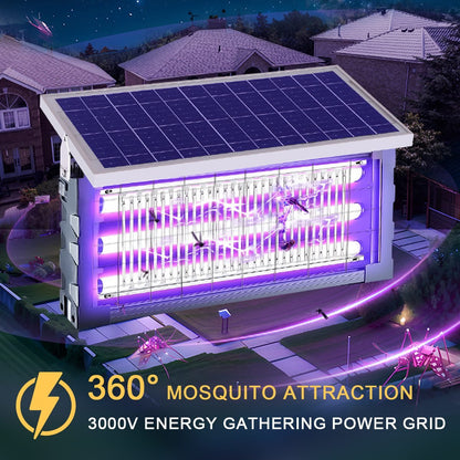 Solar Waterproof LED Outdoor Lawn Mosquito Bug Zapper Killer Lights