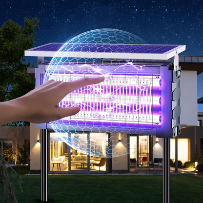 Solar Waterproof LED Outdoor Lawn Mosquito Bug Zapper Killer Lights