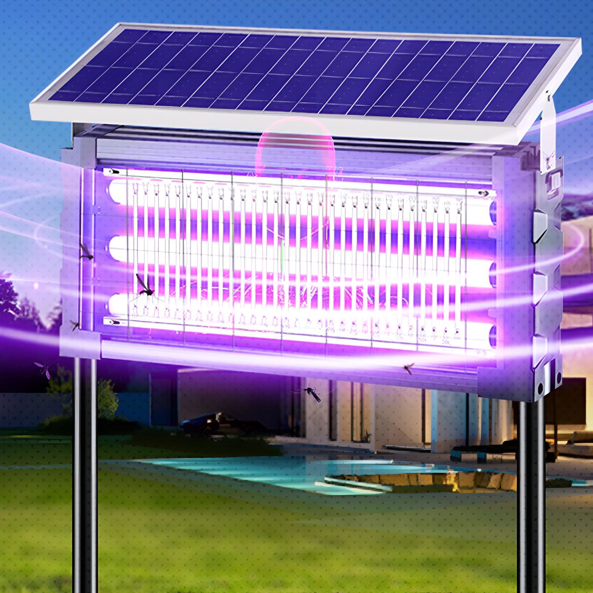 Solar Waterproof LED Outdoor Lawn Mosquito Bug Zapper Killer Lights - Flare Shack
