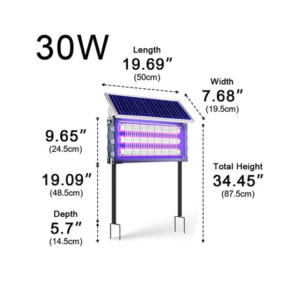 Solar Waterproof LED Outdoor Lawn Mosquito Bug Zapper Killer Lights