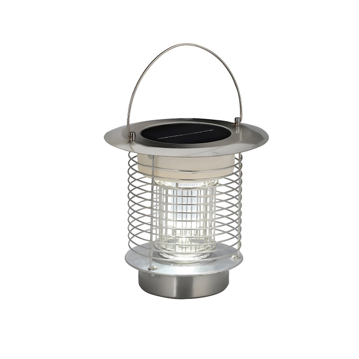 Solar Waterproof LED Outdoor Mosquito Bug Zapper Killer Hanging Lantern Rechargeable