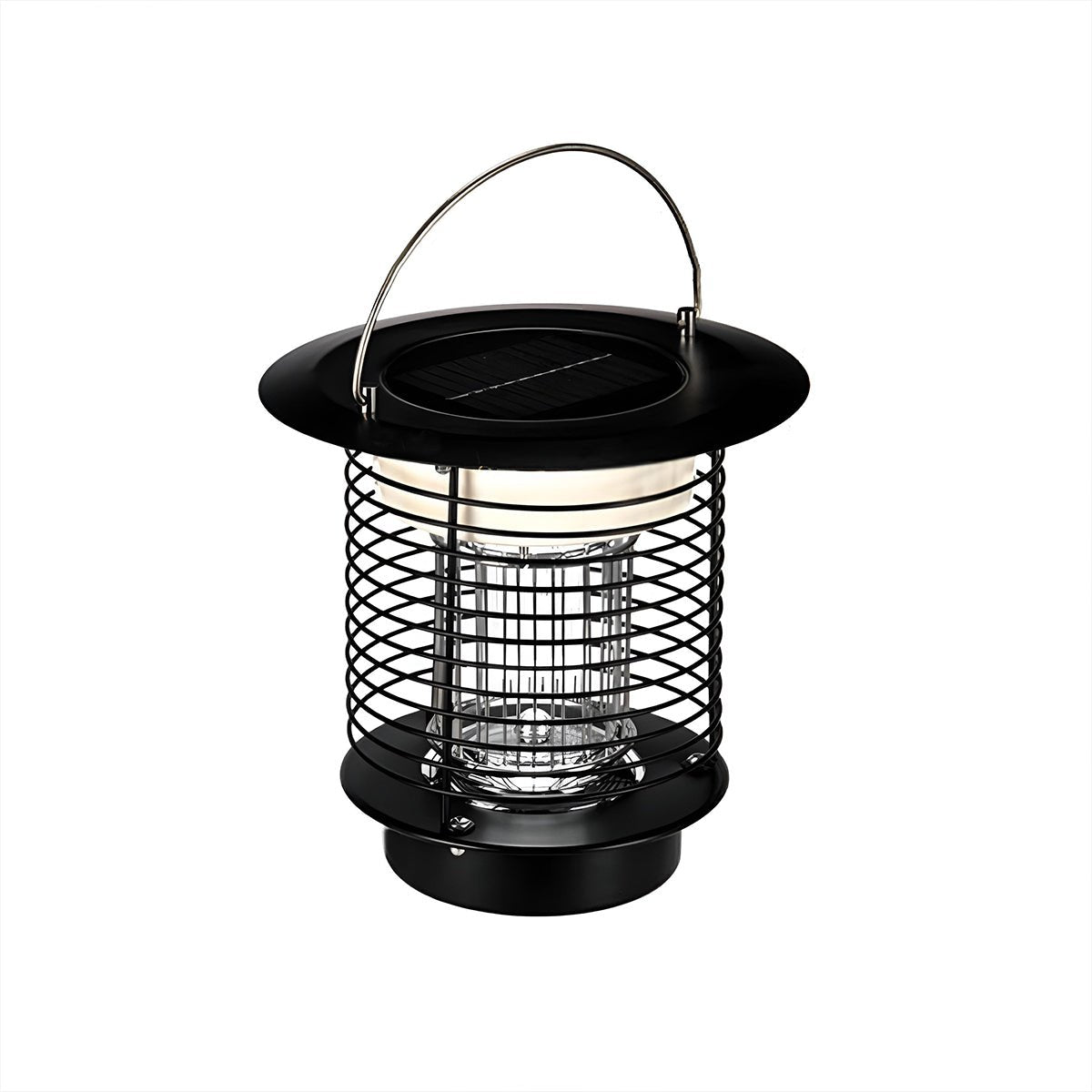 Solar Waterproof LED Outdoor Mosquito Bug Zapper Killer Hanging Lantern Rechargeable