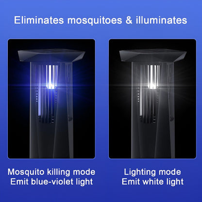 Solar Waterproof LED Outdoor Mosquito Bug Zapper Killer Lawn Lights