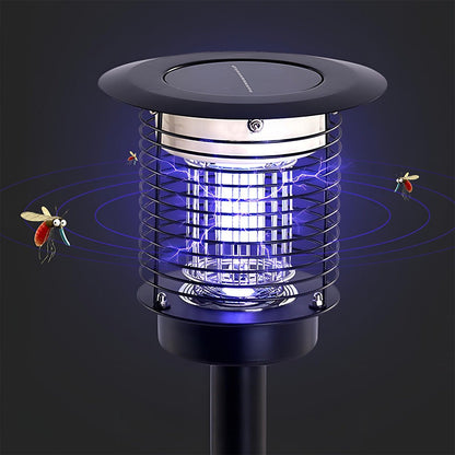 Solar Waterproof LED Outdoor Mosquito Bug Zapper Killer Lawn Pillar Lights - Flare Shack